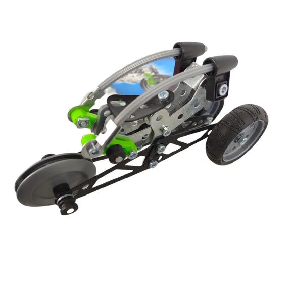 Lot of Meccano Parts and Instruction Booklets, Screws Tires Wheels Tools More - Picture 3 of 7